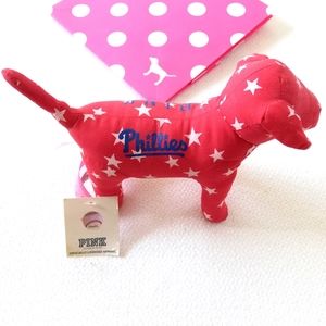 VS PINK Dog Phillies Baseball plush MLB logo stars